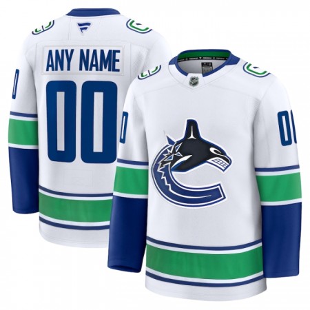 Vancouver Canucks Dresy Personalizované Fanatics Premium 2024-25 Bílý Venkovní - Pánské Vancouver Canucks Dresy Personalizované Fanatics Premium 2024-25 Bílý Venkovní - Pánské